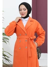 برتقالي - كاب/ معطف