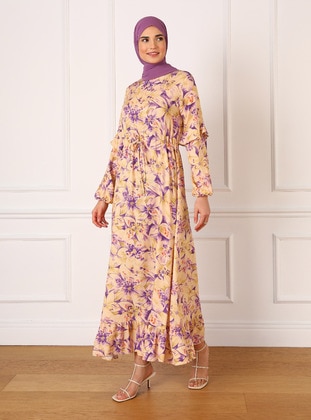 Purple - Modest Dress - Refka