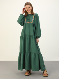 slim fit dress slacks Daisy Modest Mini in Dark Green Small main image 1
