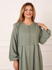 Green - Plus Size Dress