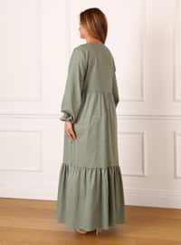 Green - Plus Size Dress