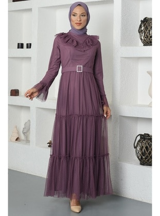 Lavender - Plus Size Evening Dress - Amine Hüma