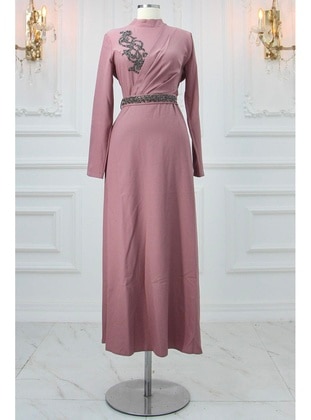 Dusty Rose - Plus Size Evening Dress - Amine Hüma