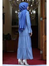 Indigo - Modest Plus Size Evening Dress