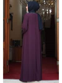  Hijab Evening Dress Purple