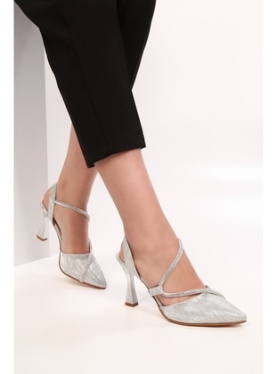 High Heel - Silver color - Heels - Shoeberry
