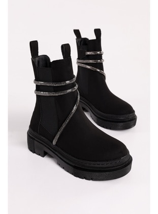 Boot - 450gr - Black Suede - Boots - Shoeberry