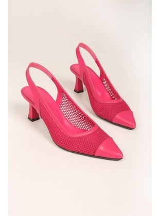 Stilettos & Evening Shoes - Fuchsia - Heels - Shoeberry