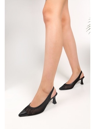 Stilettos & Evening Shoes - Black - Heels - Shoeberry