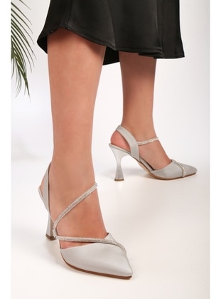 High Heel - Silver color - Heels - Shoeberry