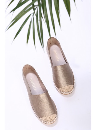 Casual - Gold Color - Casual Shoes - Shoeberry