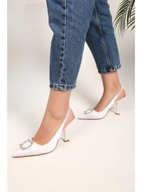 Stilettos & Evening Shoes - White - Heels