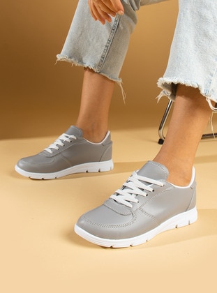 Grey - Sports Shoes - Pembe Potin