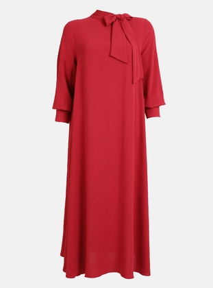 Cherry Color - Plus Size Dress - Alia