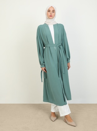 Dark Green Almond - Abaya - Refka