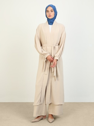 Beige - Abaya - Refka