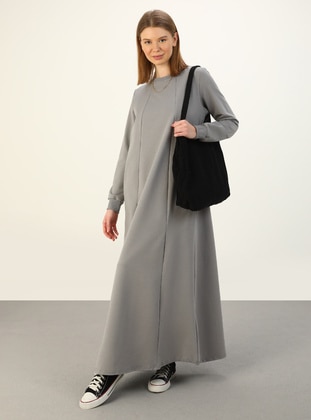 Grey - Modest Dress - Benin