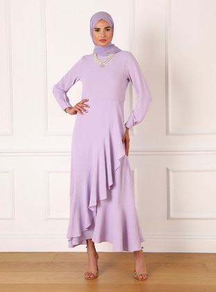 Lilac - Modest Dress - Refka