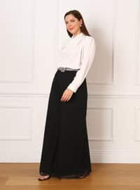 Black - Plus Size Pants