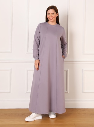 Lilac - Plus Size Dress - Alia