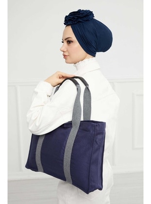 Navy Blue - Shoulder Bags - Aisha`s Design
