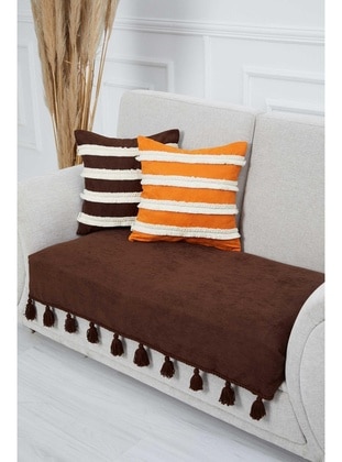 Brown - Sofa Throws - Aisha`s Design