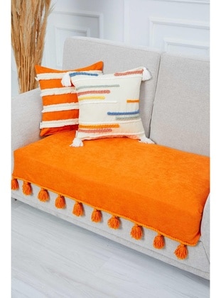 Orange - Sofa Throws - Aisha`s Design