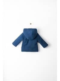 Navy Blue - Girls` Coat