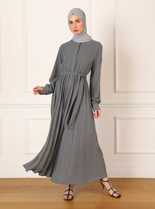 Granite Gray - Modest Dress - Refka