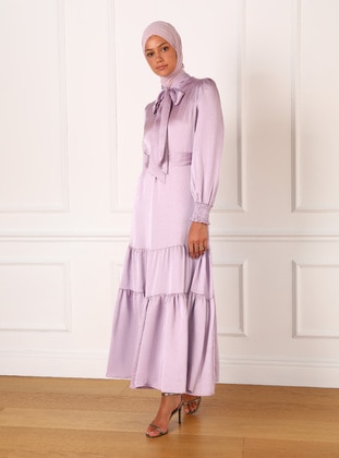 Lilac - Modest Dress - Refka