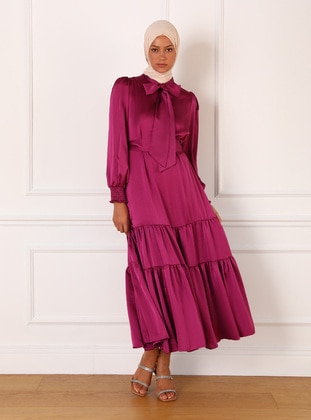 Fuchsia - Modest Dress - Refka