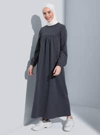 Grey - Plus Size Dress