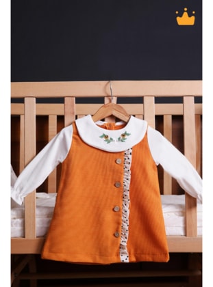 Orange - Baby Dress - Babyhola