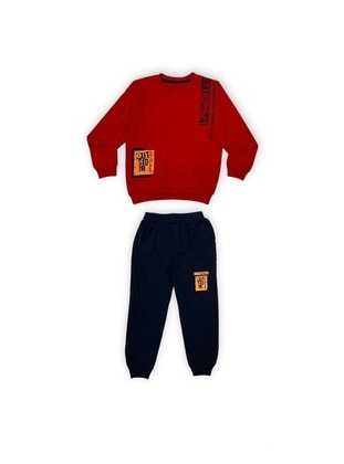 Black - Red - Boys` Tracksuit - MNK Baby