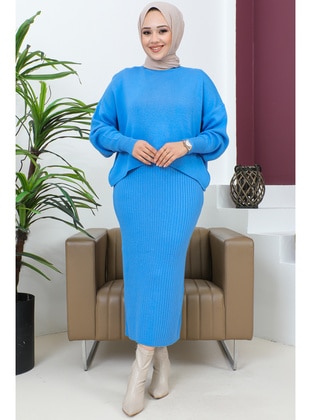 Blue - Knit Suits - Benguen