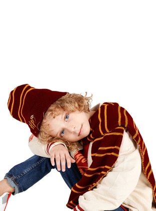 أحمر برغندي - قبعات وقبعات صوف أطفال - Harry Potter