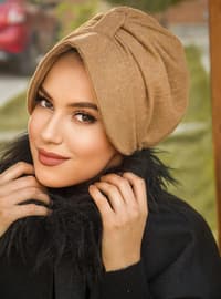 بيج غامق - حجابات جاهزة
