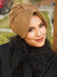 بيج غامق - حجابات جاهزة