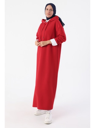 Red - Modest Dress - ALLDAY