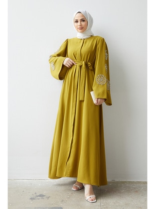 Olive Green - Abaya - Vavinor