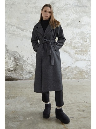 Black - Fully Lined - Coat - InStyle