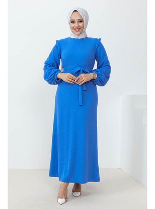 Blue - Modest Dress - İmaj Butik