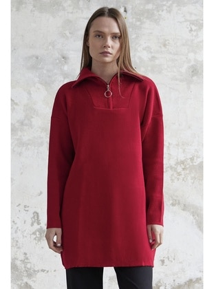Red - Knit Tunics - InStyle