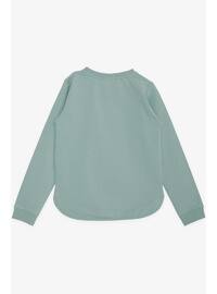 Sea Green - Girls` Sweatshirt