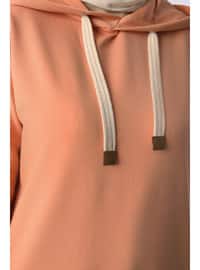 Powder Pink - Hooded collar - Tunic