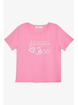 Pink - Girls` T-Shirt - Breeze Girls&Boys