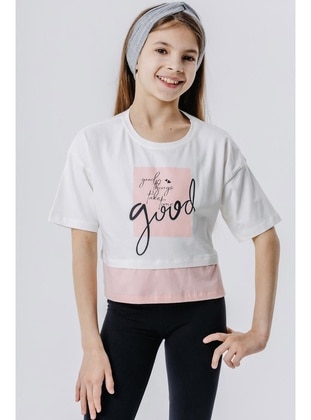 Ecru - Girls` T-Shirt - Breeze Girls&Boys