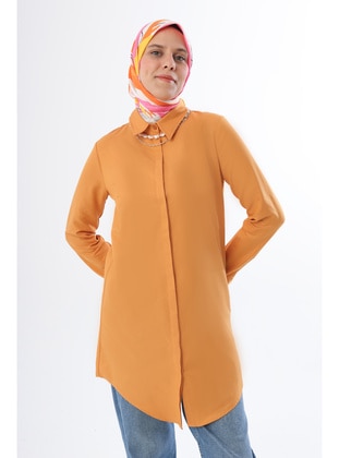 Taba Basic Hidden Patented Shirt Tunic