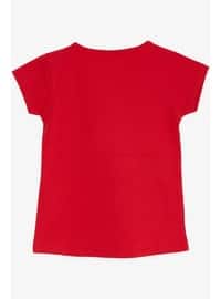 Crew neck - Red - Girls` T-Shirt