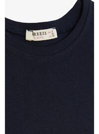 Navy Blue - Girls` T-Shirt